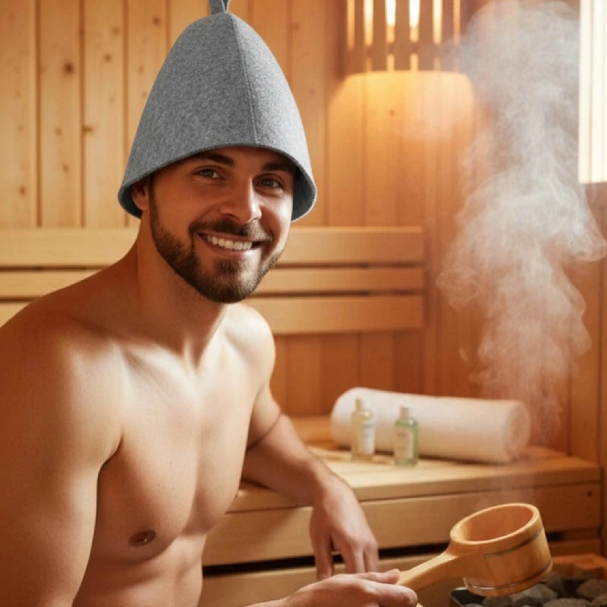 Speciální čepice do sauny